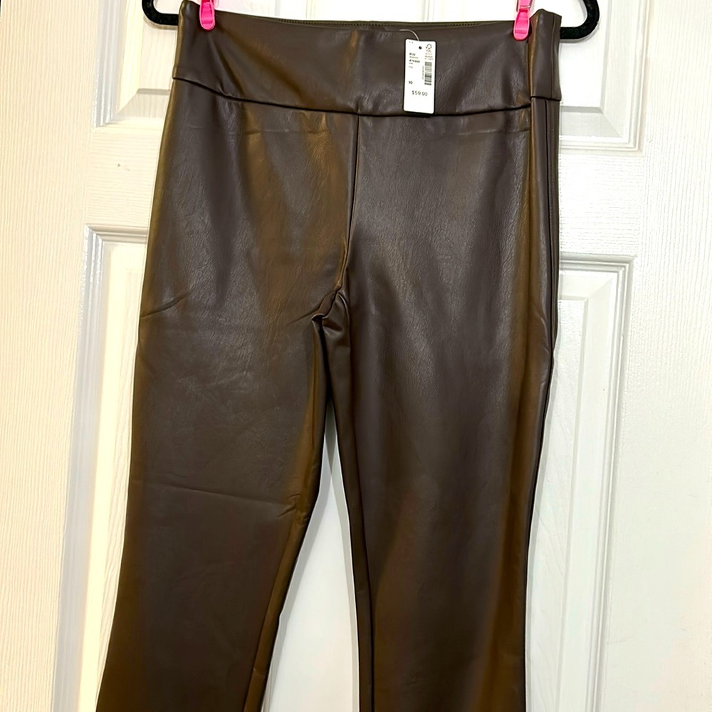 NWT brown pleather pants